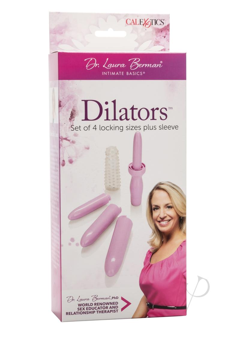 Dr. Laura Berman Dilators Set of 4 Interlocking Sizes Plus Sleeve - Lavender