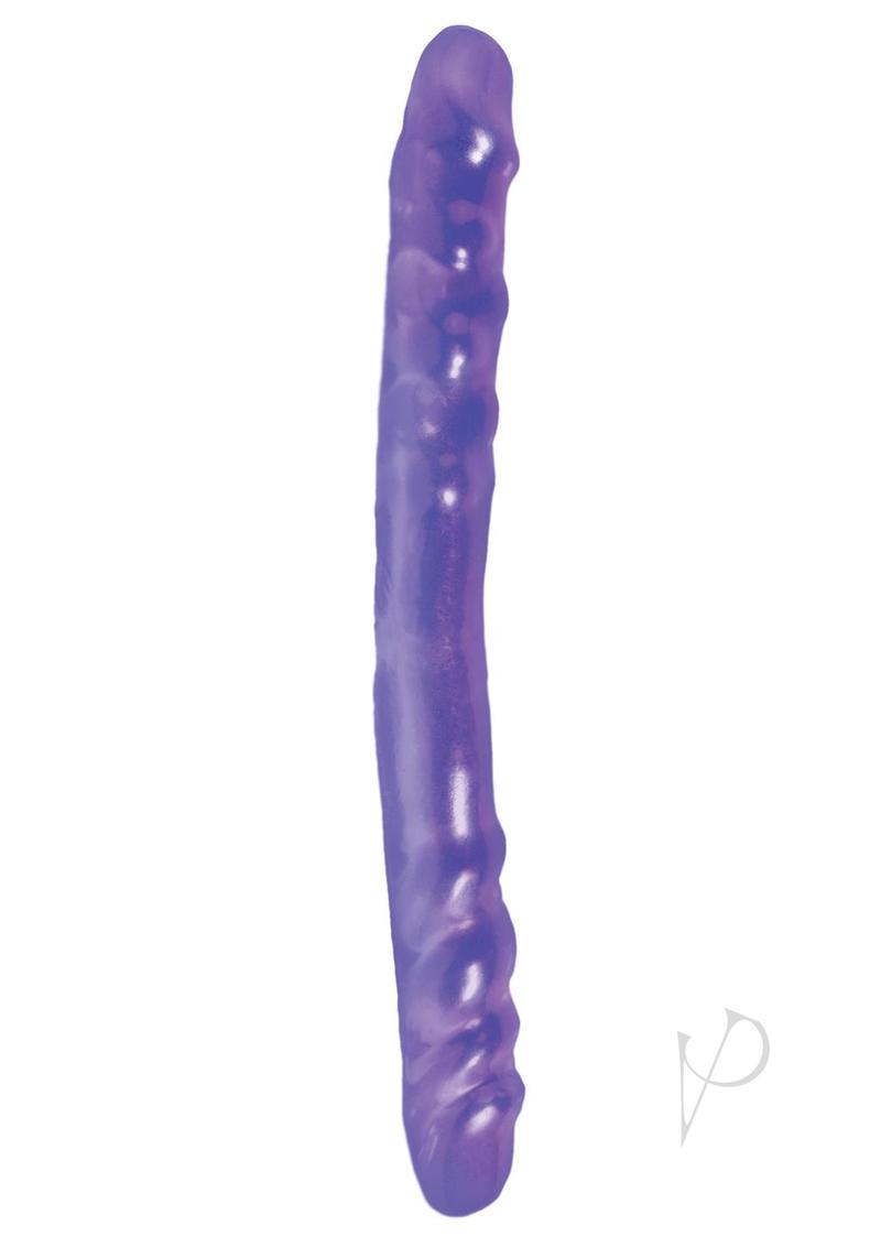 Basix Rubber Works Double Dong 16in - Purple