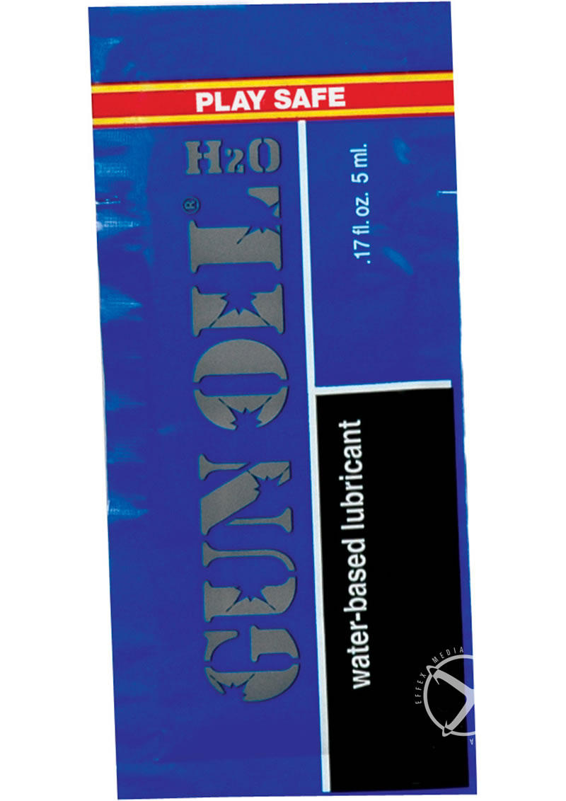 Gun Oil H2O Water Based Lubricant .17oz Foil Pack (50 per Bag)