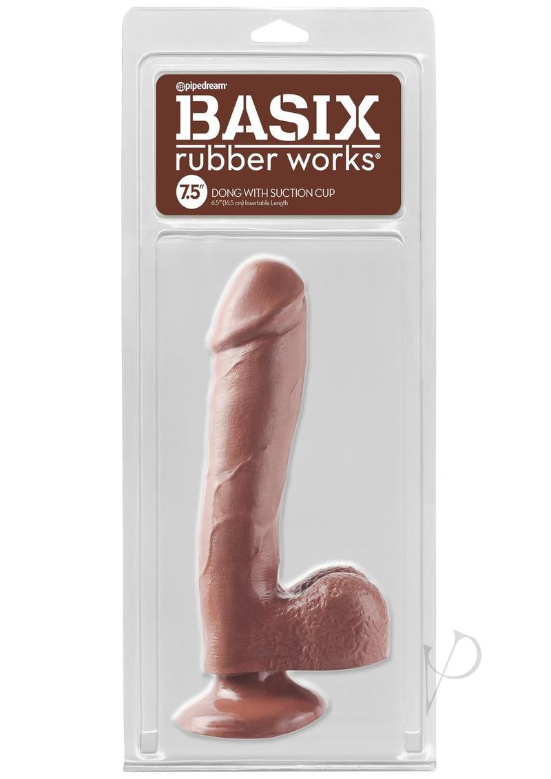 Basix Dong Suction Cup 7.5in - Chocolate
