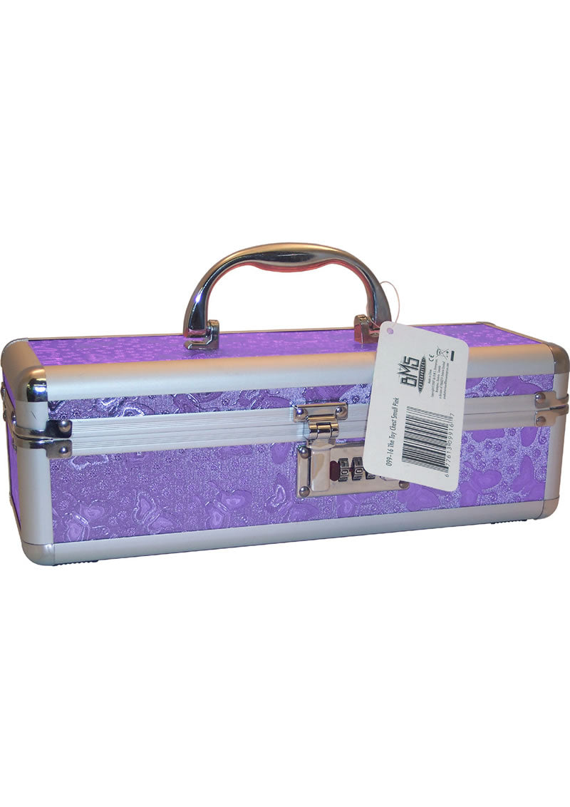 Lockable Vibrator Case - Small - Purple