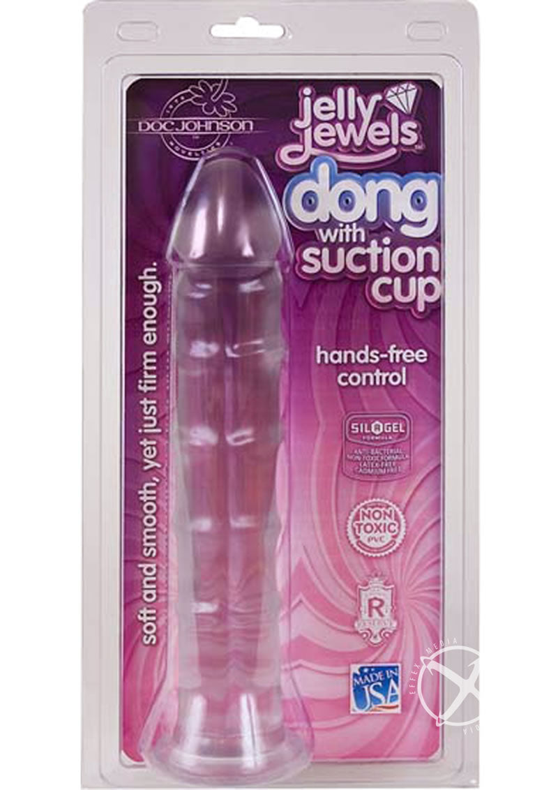 Jelly Jewels Dildo 8in - Clear