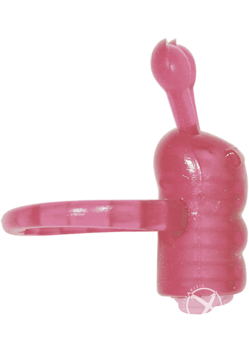 Horny Honey Coochy Caterpillar Vibro Cock Ring - Magenta