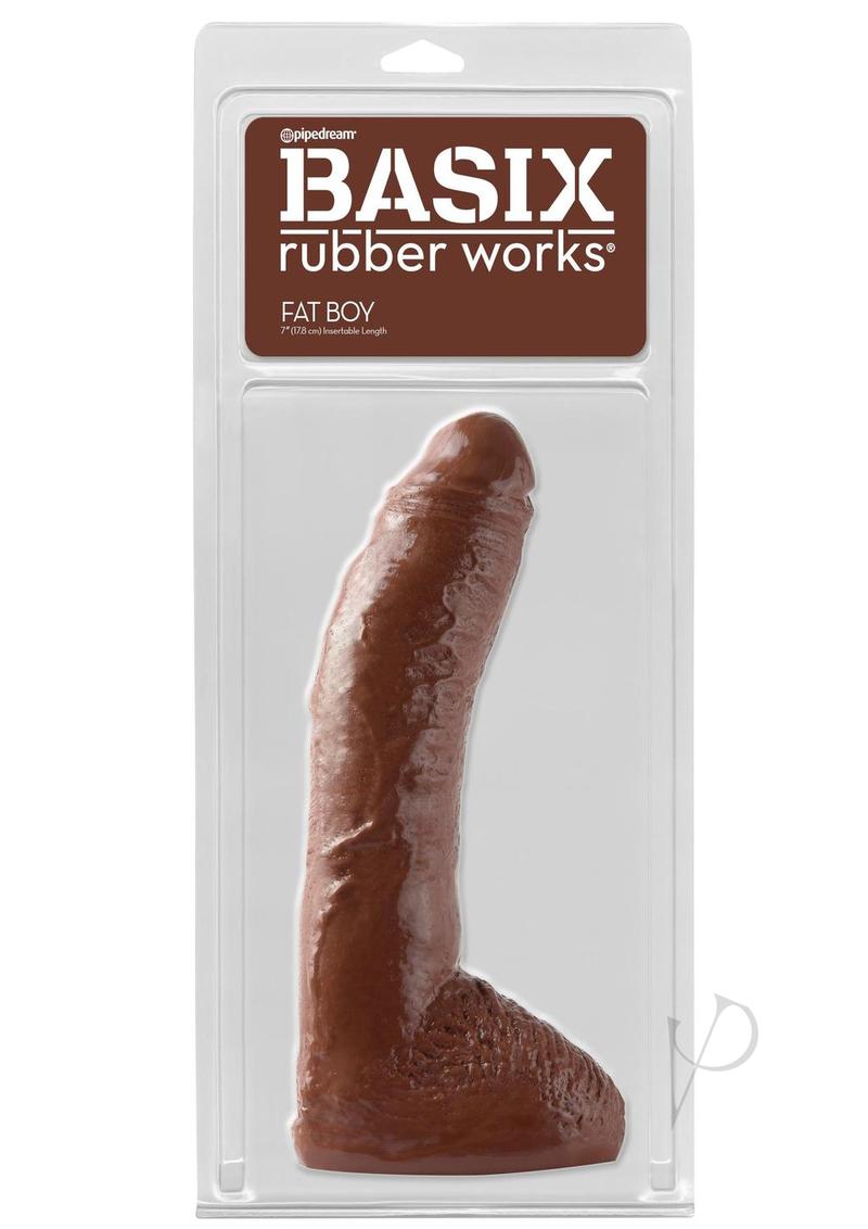 Basix Rubber Works Fat Boy Dong 10in - Chocolate