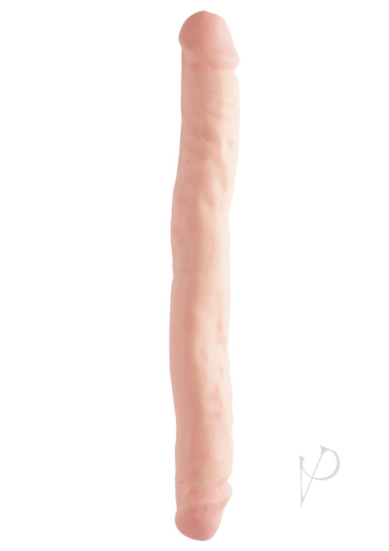 Basix Rubber Works Double Dong Waterproof 12in - Vanilla