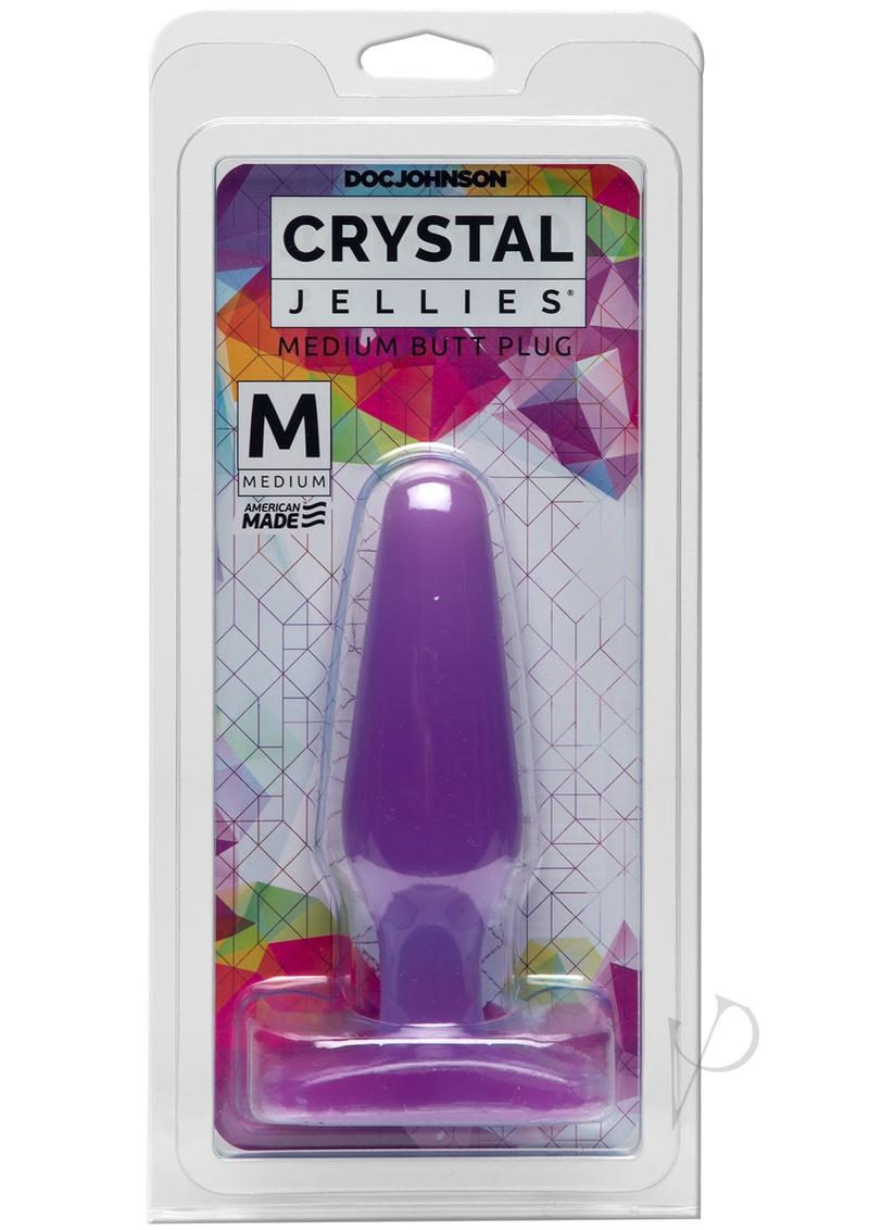 Crystal Jellies Butt Plug - Medium - Purple