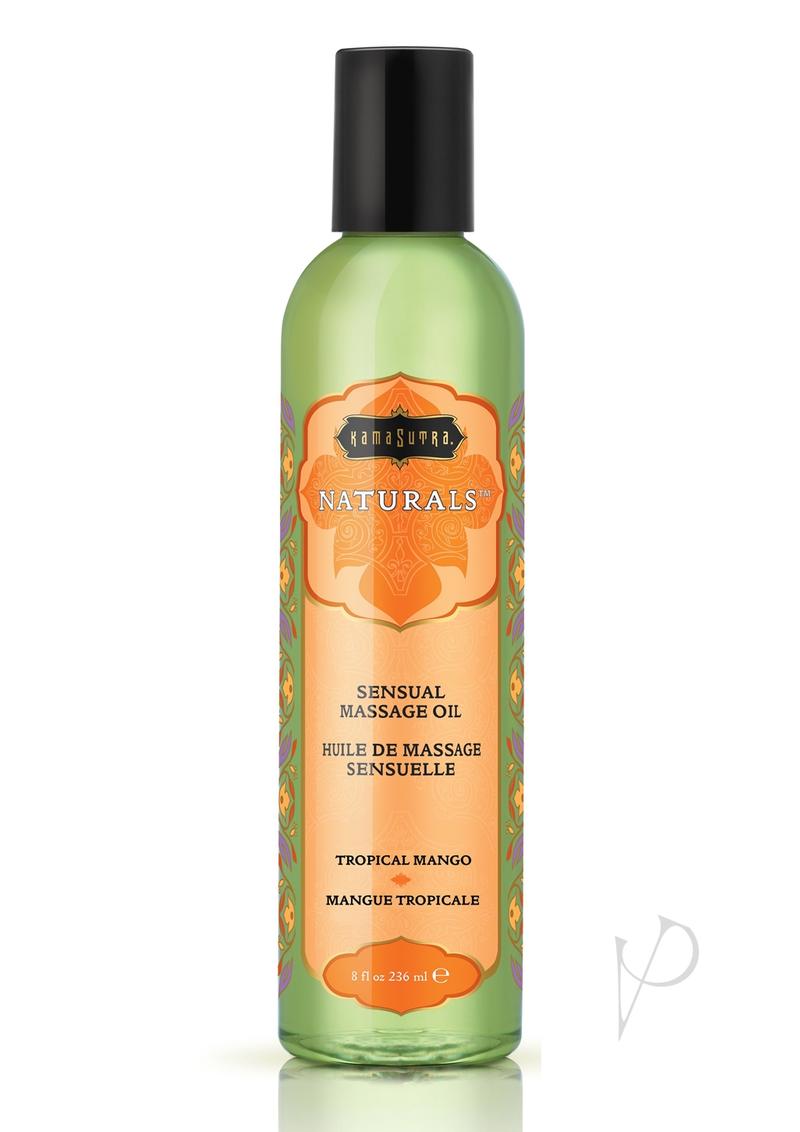 Kama Sutra Naturals Massage Oil Tropical Mango 8oz