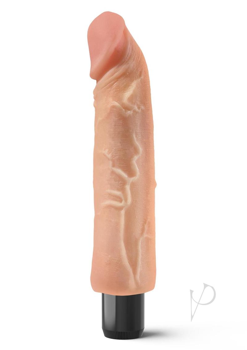 Real Feel Lifelike Toyz No. 6 Realistic Vibrating Dildo 8in - Vanilla