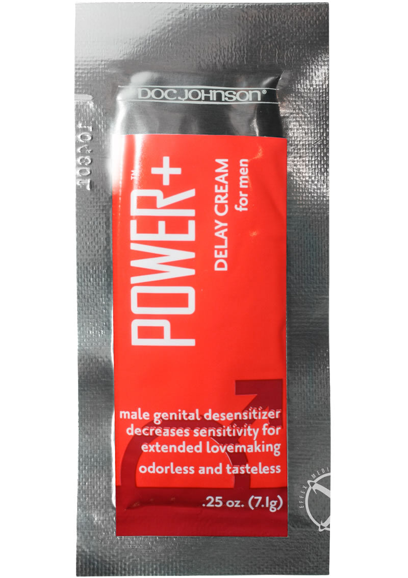 Power Plus Delay Cream For Men .25oz (48 pieces per bag)