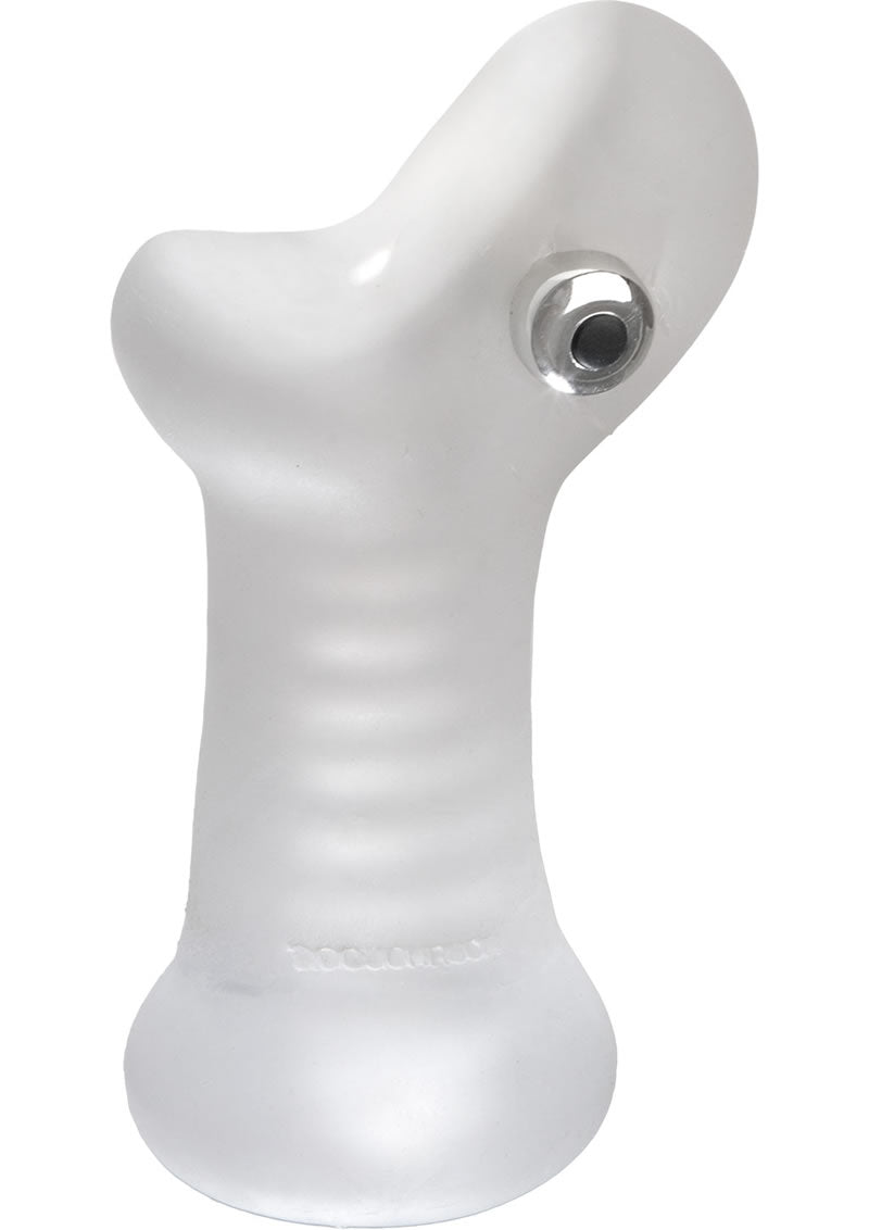 The Super Sucker 2.0 Ultraskyn Vibrating Masturbator with Bullet - Clear