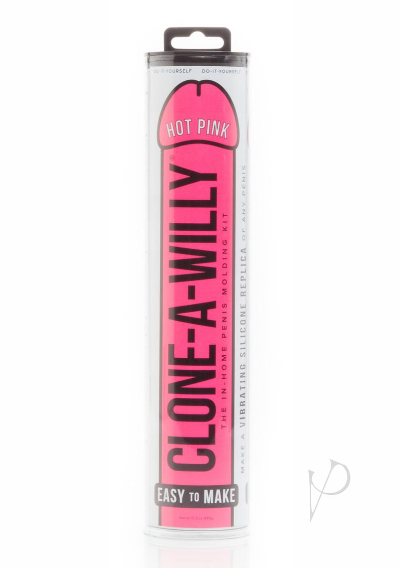 Clone-A-Willy Silicone Dildo Molding Kit with Vibrator - Hot Pink