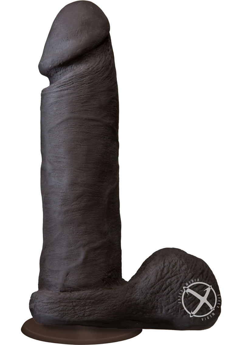 The Realistic Cock Ultraskyn Dildo 8in - Black