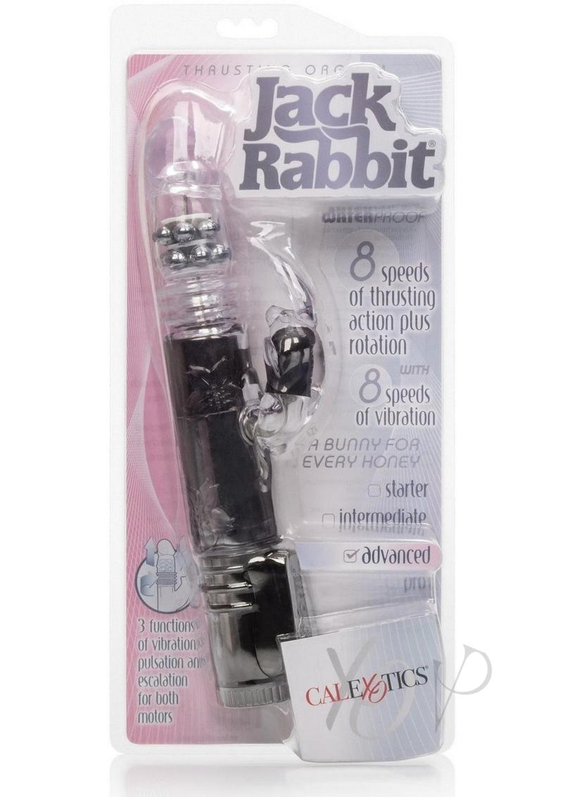 Jack Rabbit Thrusting Orgasm Beaded Rabbit Vibrator - Black