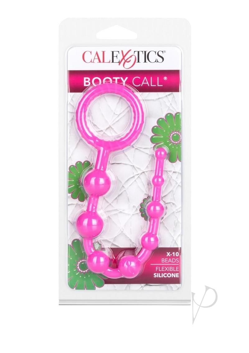 Booty Call X-10 Silicone Anal Beads - Pink