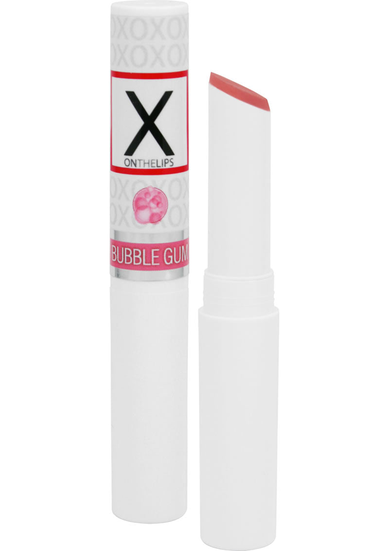 X On The Lips Buzzing Lip Balm with Pheromones Bubble Gum Flavor .75oz