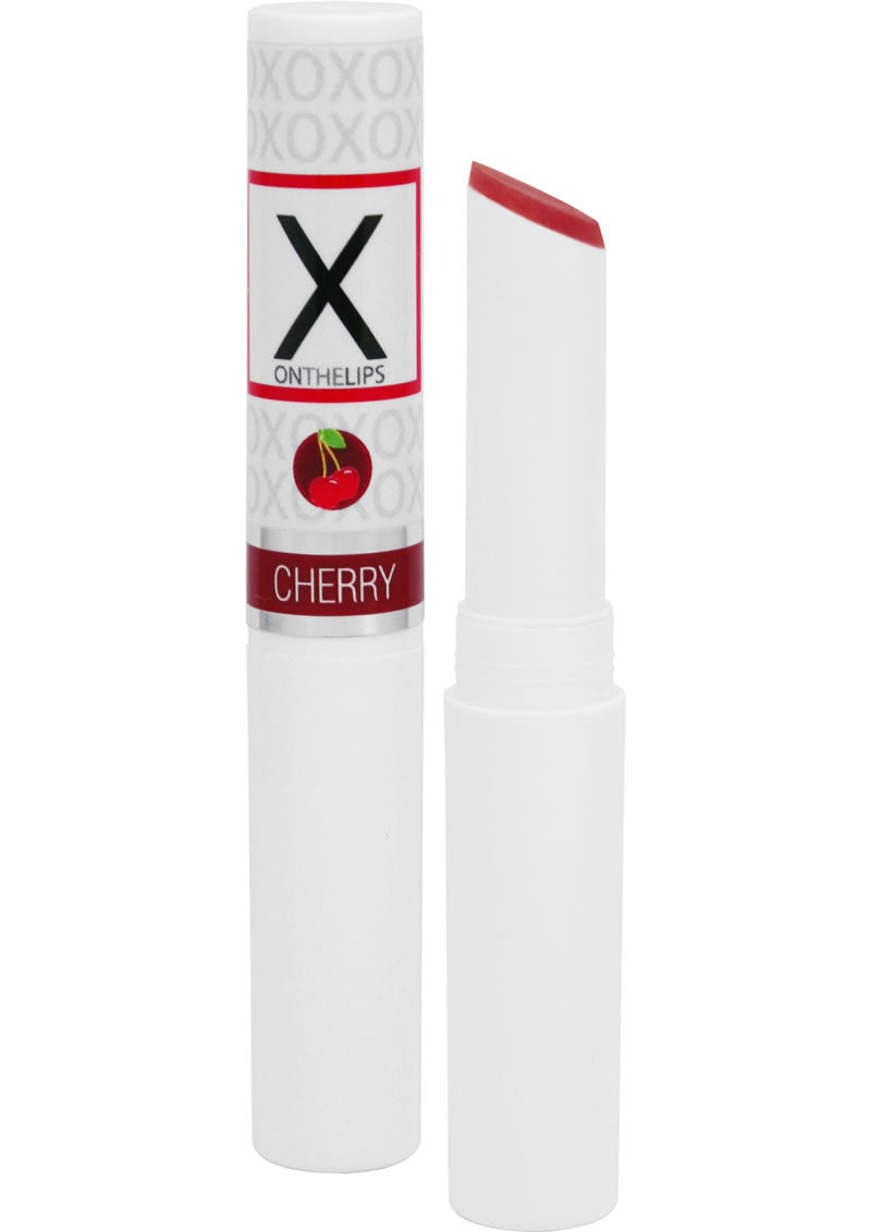X On The Lips Buzzing Lip Balm with Pheromones Electric Cherry Flavor .75oz