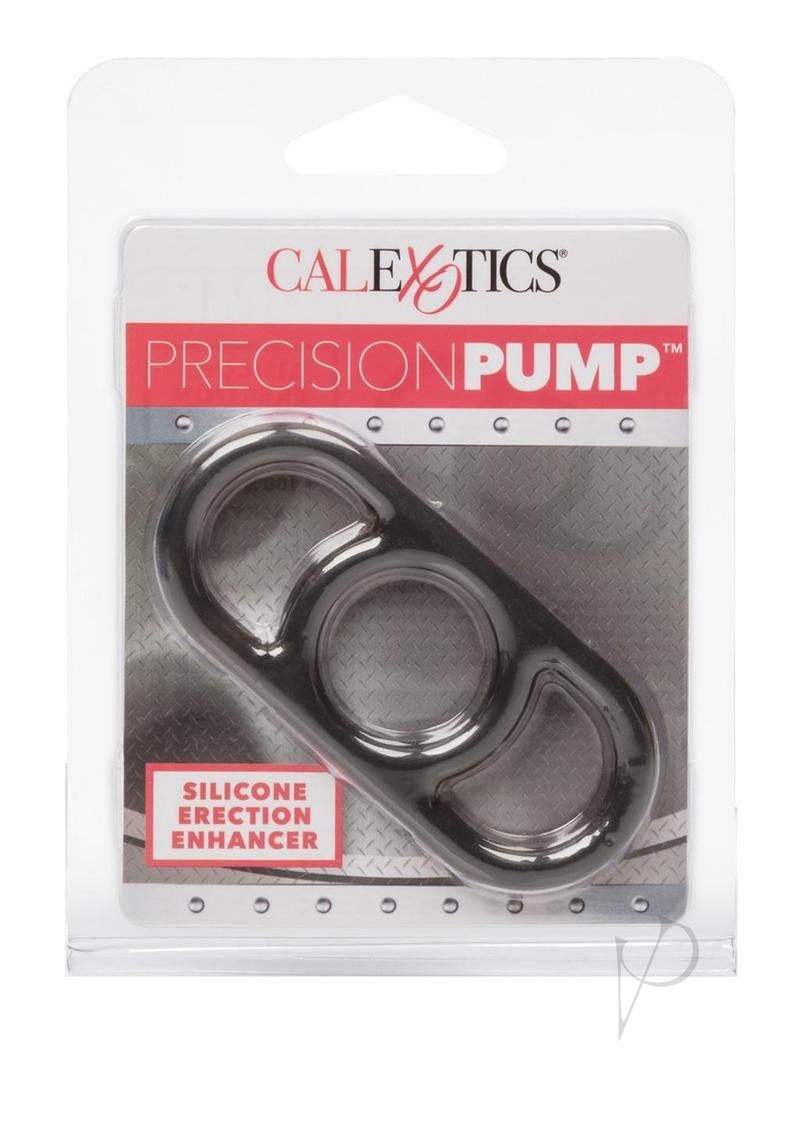 Precision Pump Erection Enhancer Silicone Cock Ring - Smoke
