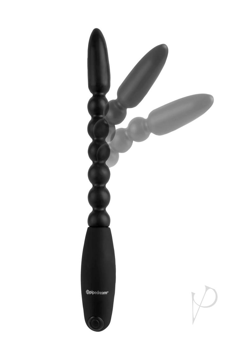 Anal Fantasy Collection Flexa Pleaser Power Beads Waterproof 7in - Black