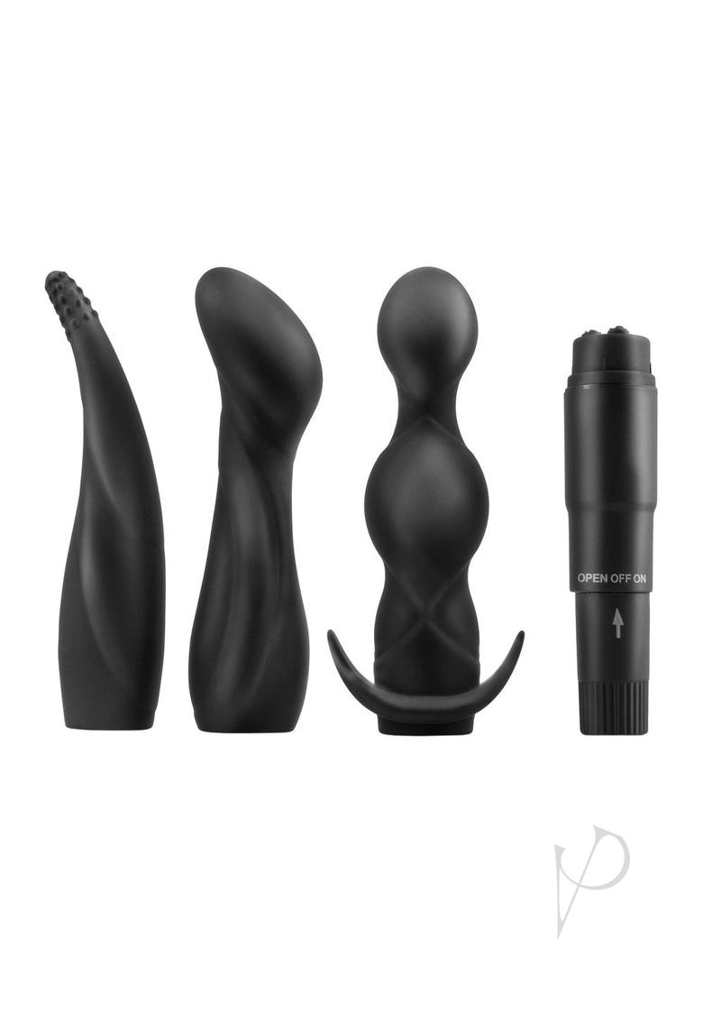 Anal Fantasy Collection Silicone Anal Adventure Kit - Black