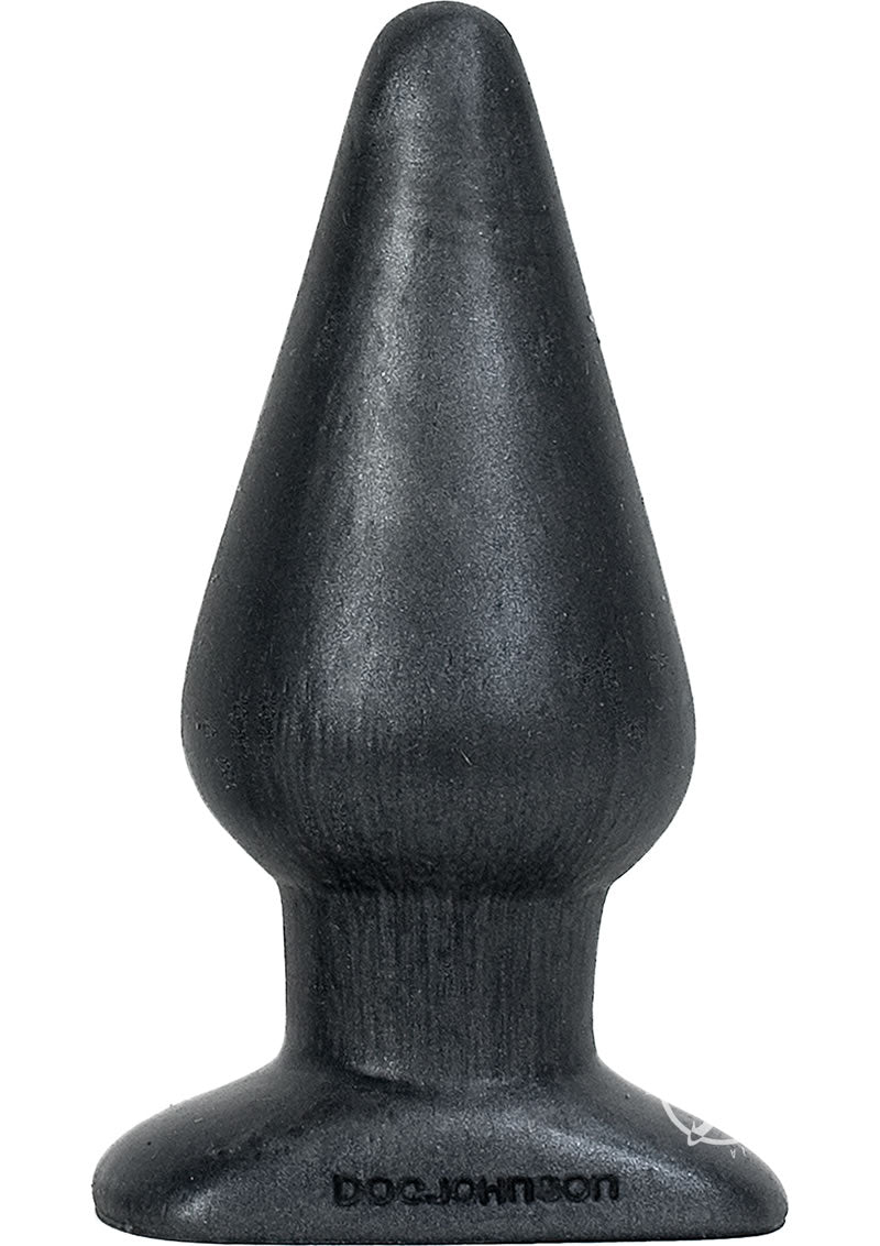 Platinum Premium Silicone - The Super Big End - Large Anal Plug - Charcoal