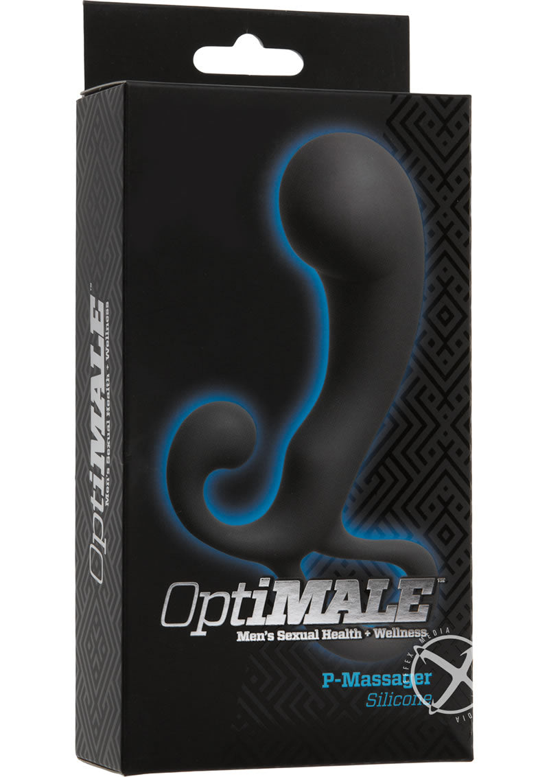 OptiMALE P-Massager Silicone Prostate Massager - Slate