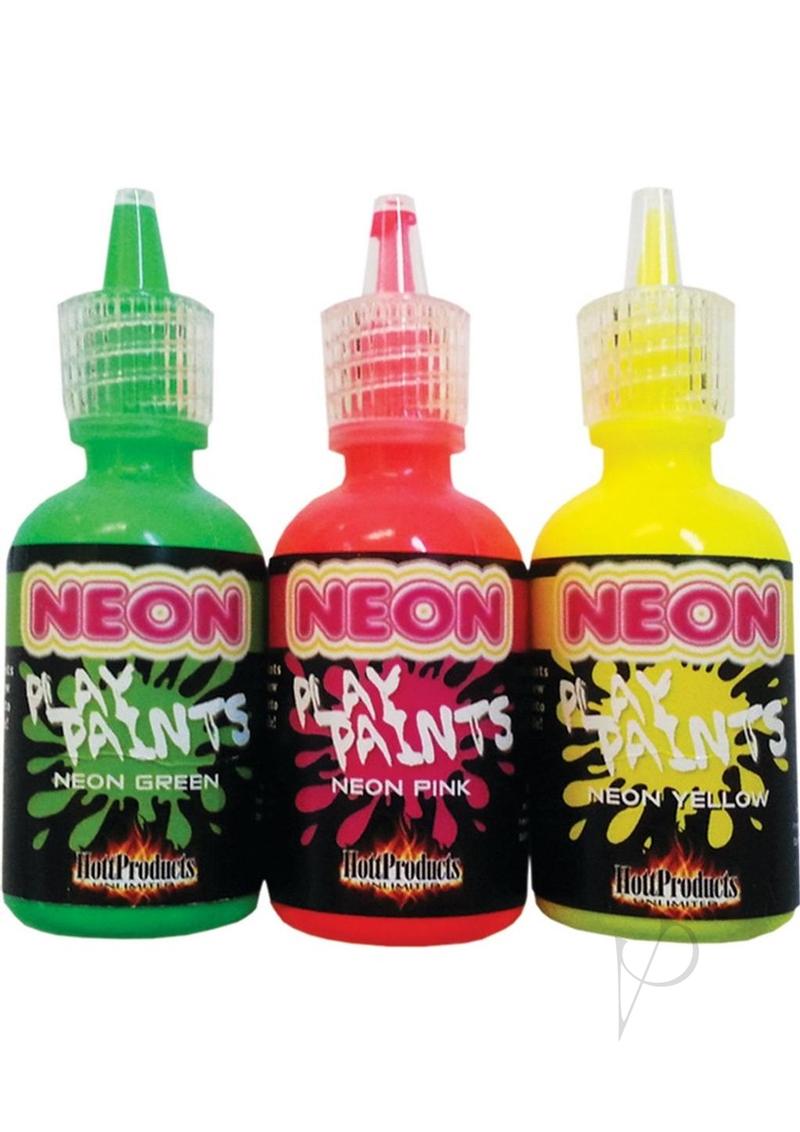 Neon Play Paints Assorted Colors 3 Each Per Pack
