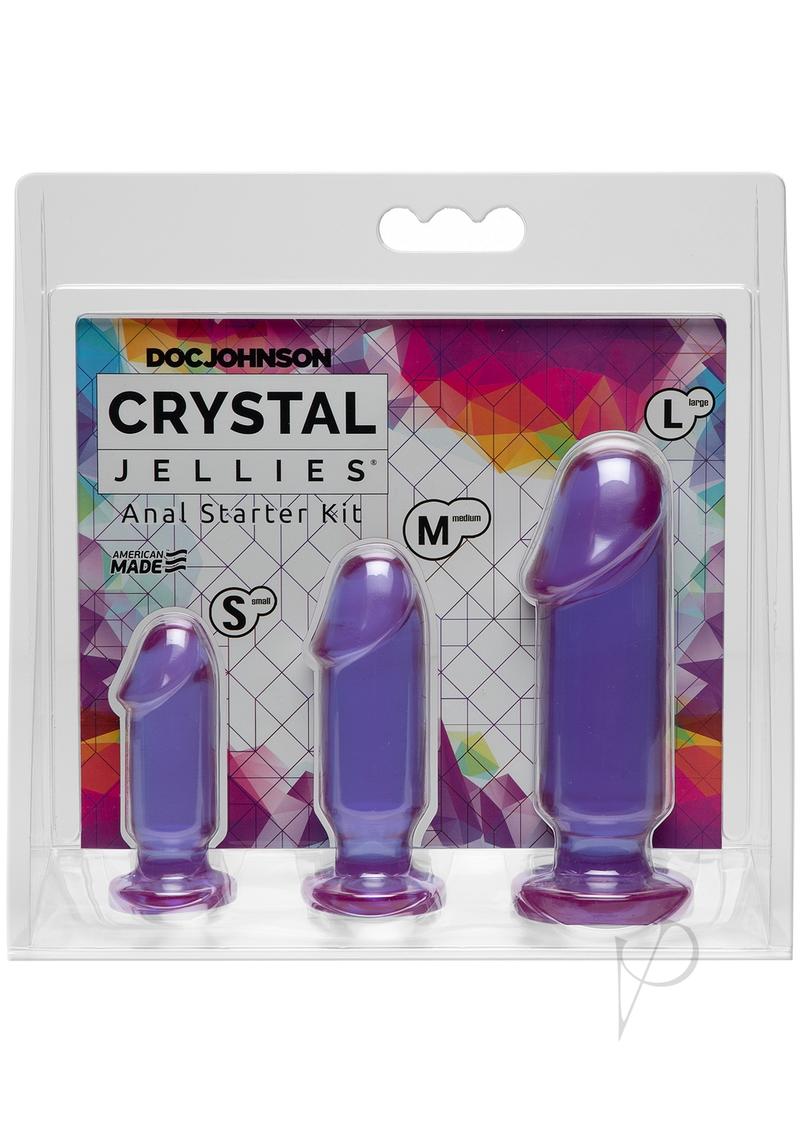 Crystal Jellies Anal Starter (3 Piece Kit) - Purple