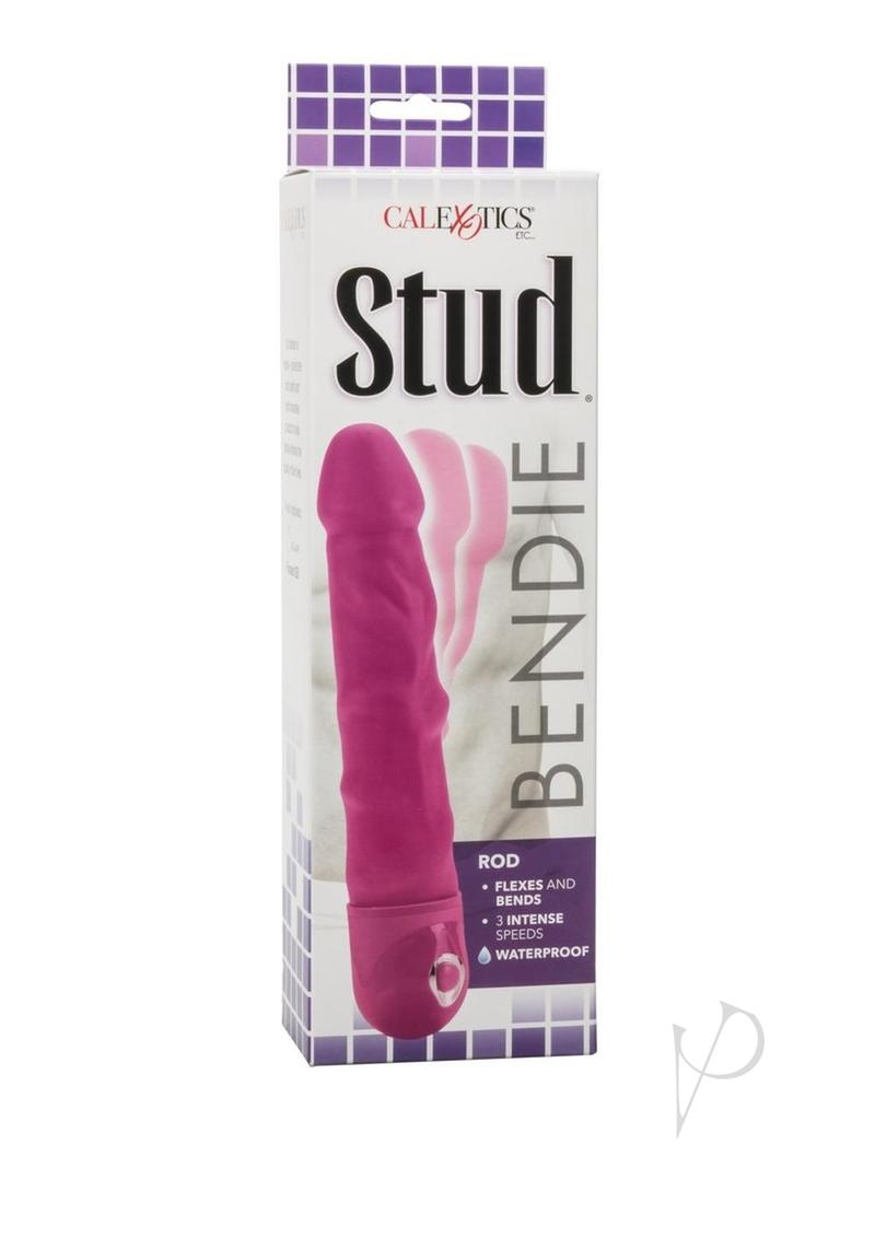 Bendie Stud Rod Vibrator - Pink