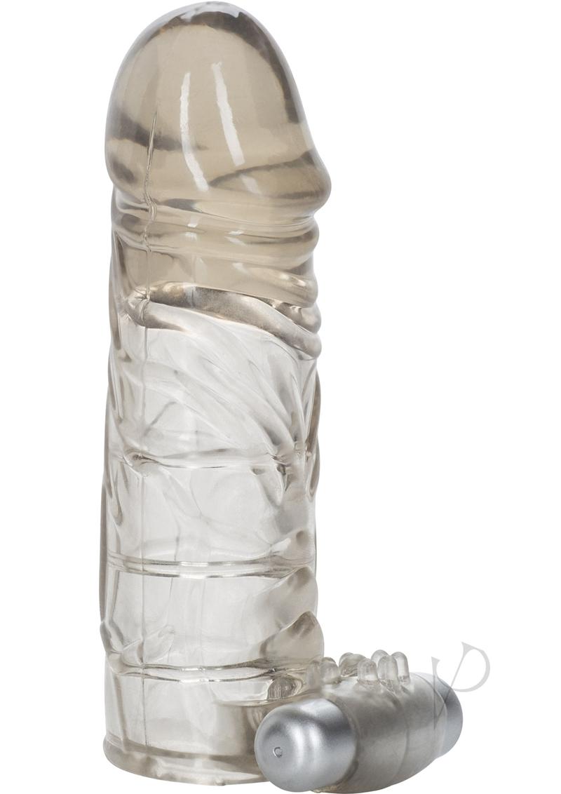 Up Extend it Up Vibrating Extension Sleeve 5in - Smoke