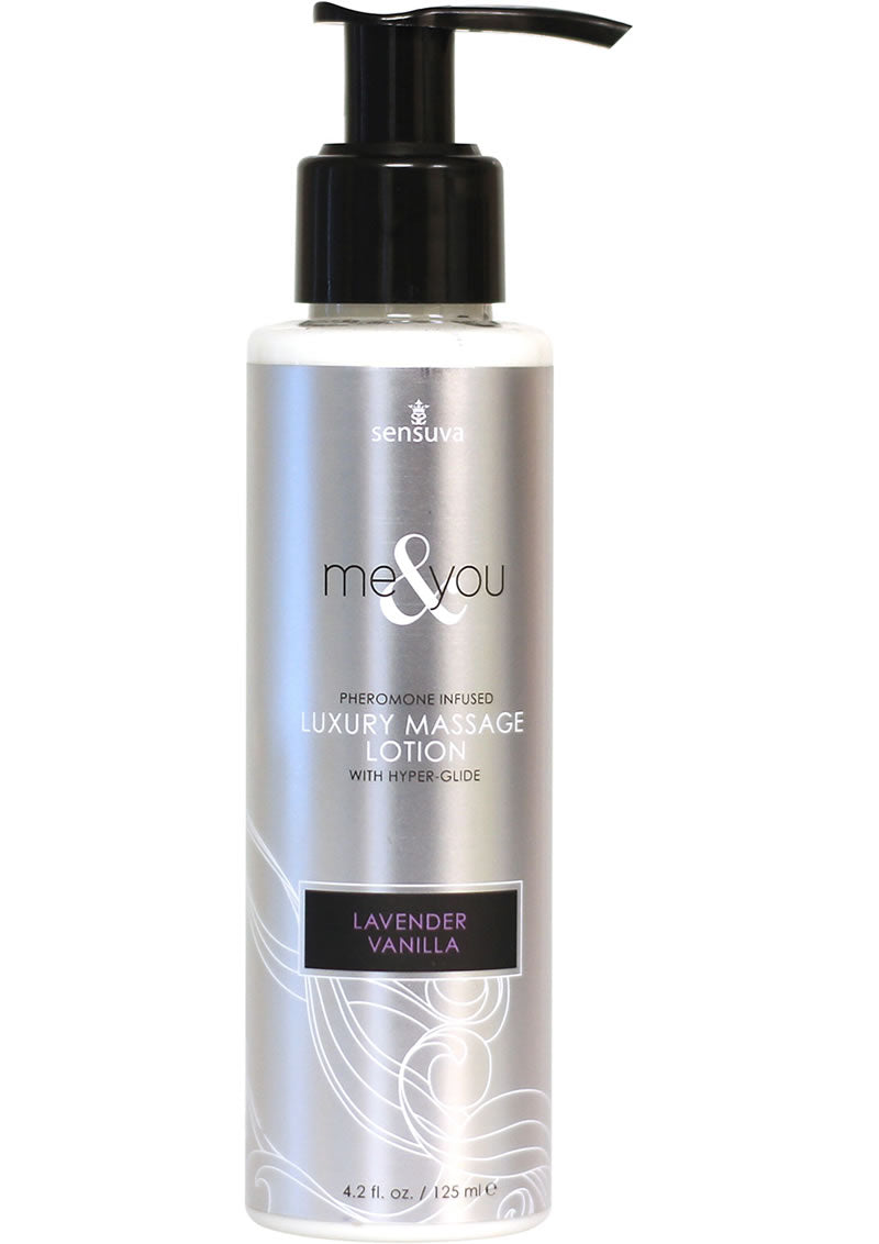 Me and You Pheromone Infused Lavender Vanilla Luxury Massage Lotion 4.2 Ounce