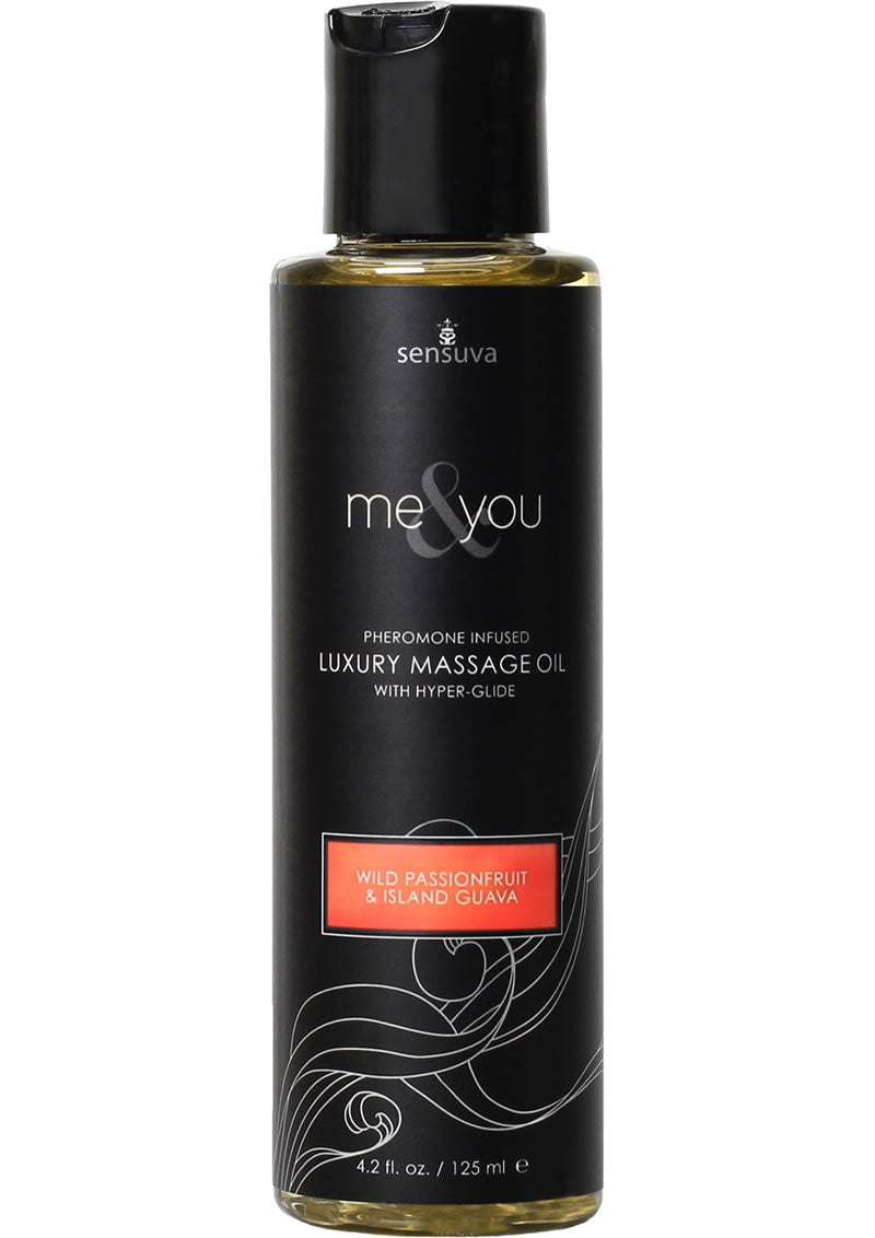 Me and You Pheromone Infused Luxury Massage Oil Wild Passionfruit Island Guava 4.2oz