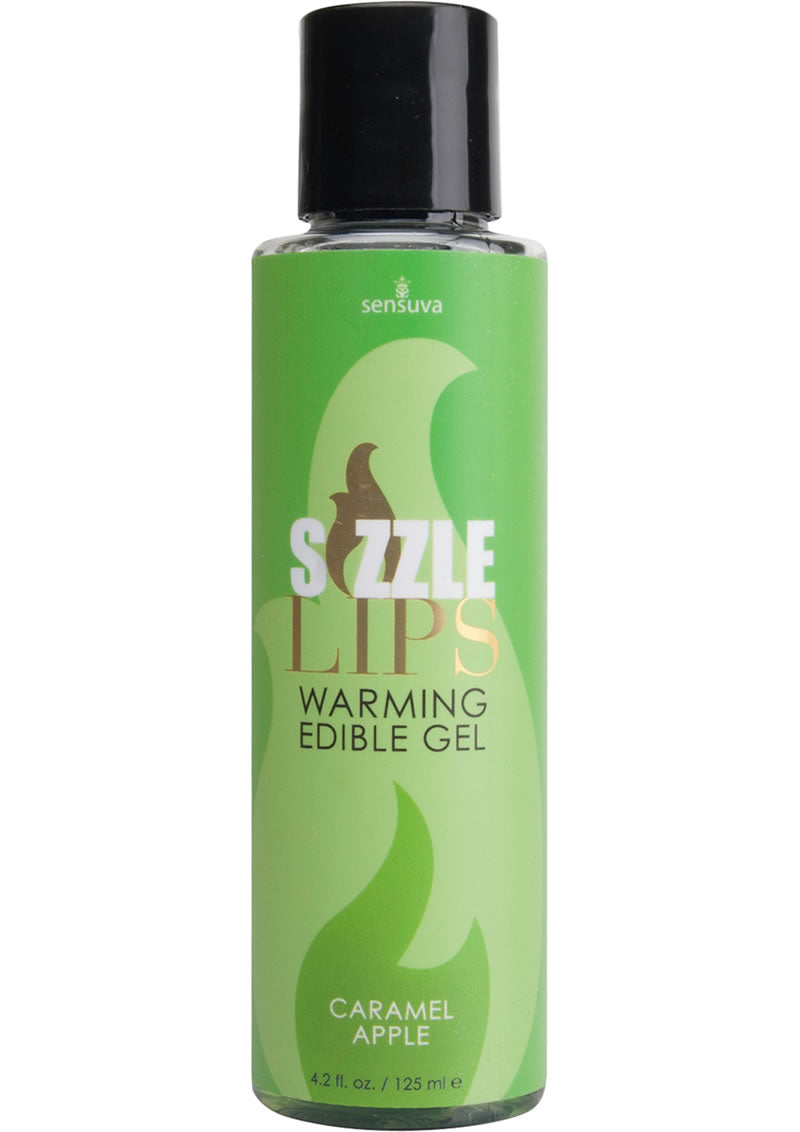 Sizzle Lips Warming Edible Gel Caramel Apple 4.2oz