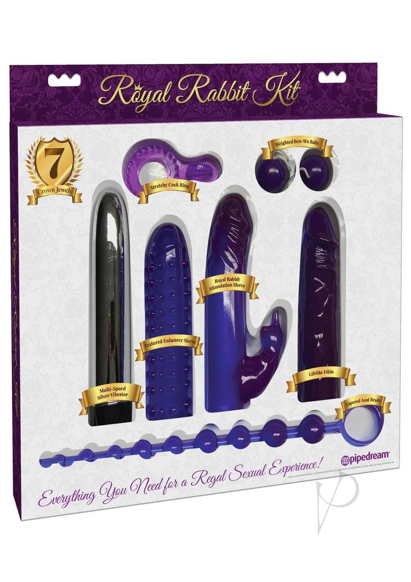 Royal Rabbit Vibrating (7 piece kit) - Purple