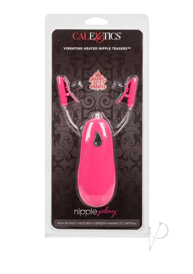 Nipple Play Vibrating Warming Nipple Teasers - Pink