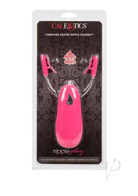 Nipple Play Vibrating Warming Nipple Teasers - Pink