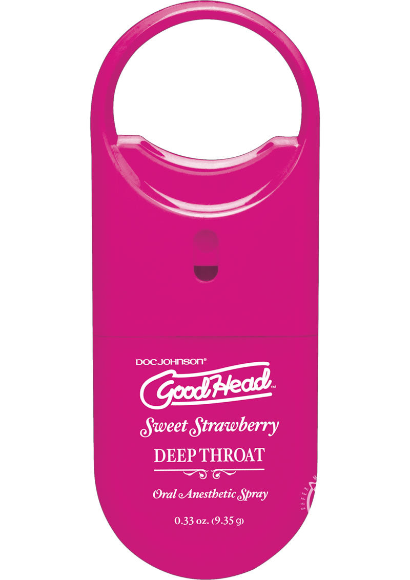 GoodHead Deep Throat To-Go Oral Anesthetic Spray - Strawberry .33oz