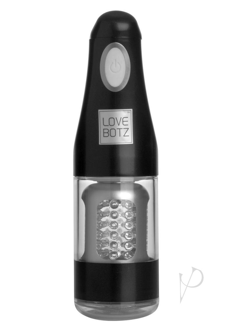 LoveBotz Ultra Bator Thrusting and Swirling Automatic Stroker - Black/Clear