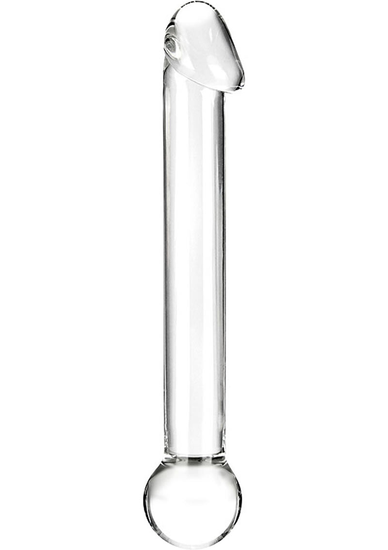 Glas Realistic Head Glass Dildo 7in - Clear