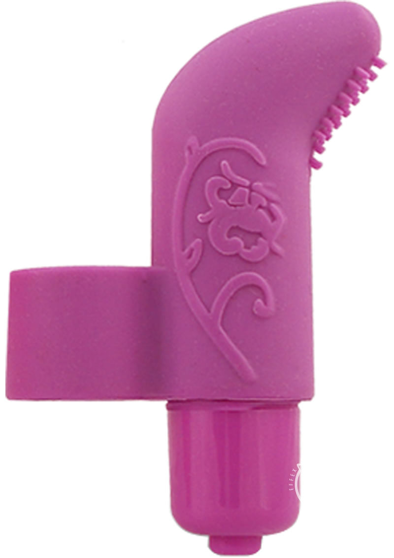 Play with Me Finger Vibe Silicone Finger Vibrator - Purple