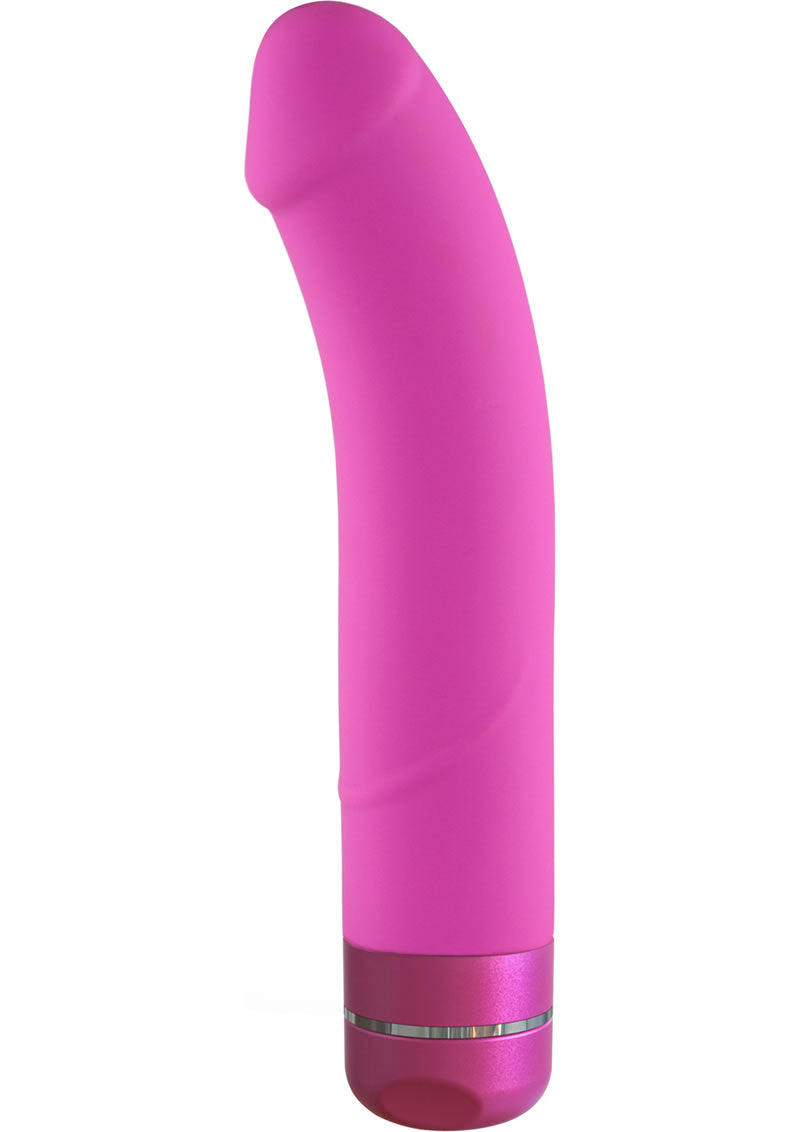 Luxe Beau Vibrating Silicone Dildo 8.5in - Pink