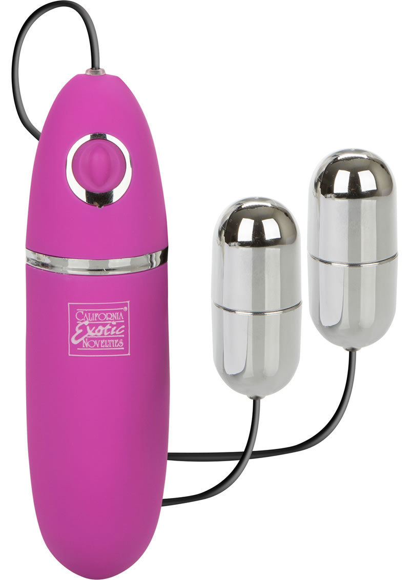 Power Play Dual Silver Bullets with Wired Remote Control - Silver