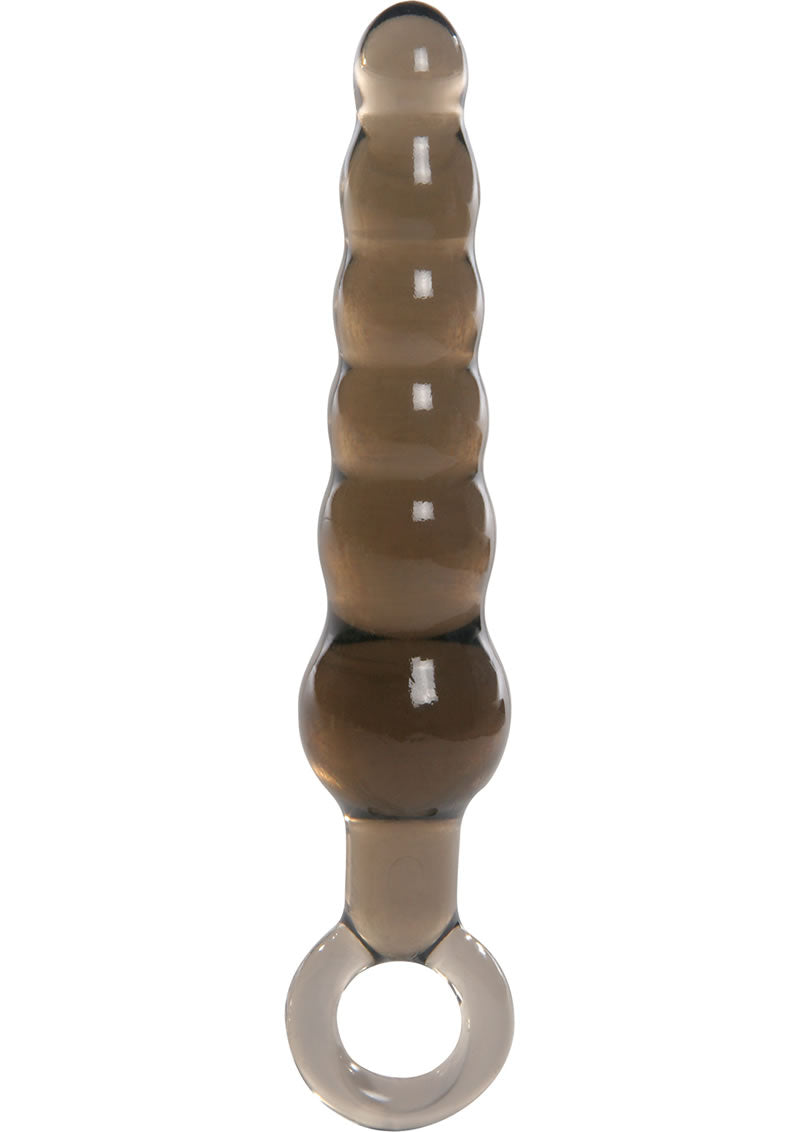 ME YOU US Rippled Anal Teaser Wand Anal Plug 5.75in - Smoke