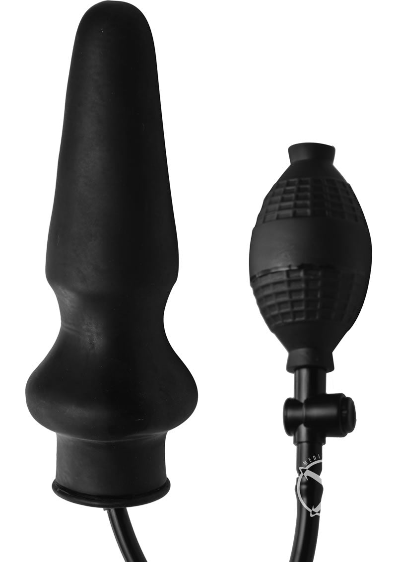 Master Series Expand XL Inflatable Anal Plug - Black