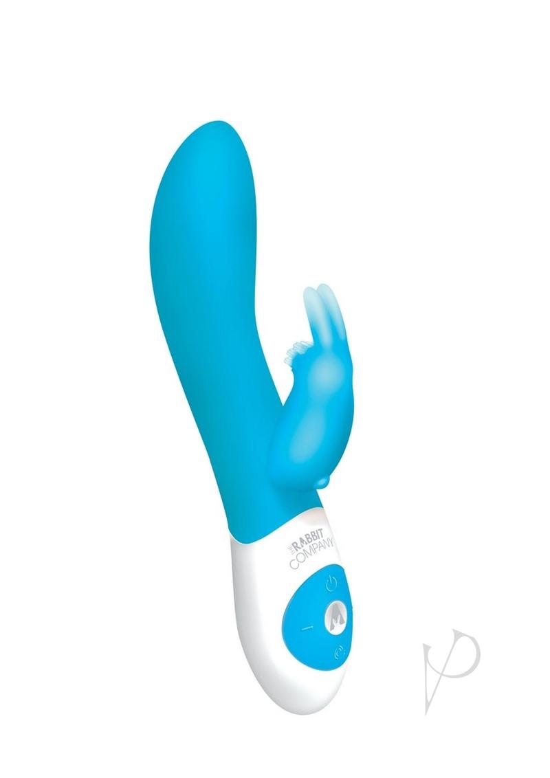 The Rabbit Company The Come Hither Rabbit Rechargeable Silicone G-Spot Vibrator - Blue
