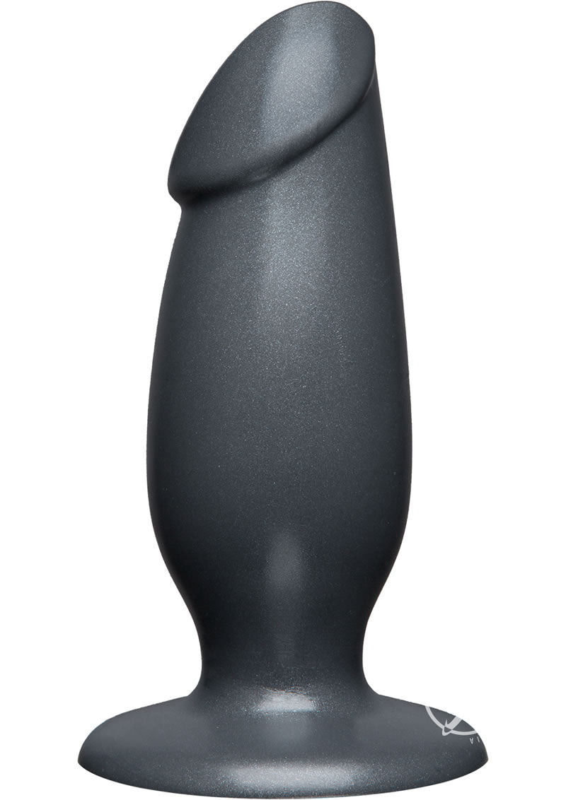 American Bombshell Fat Man Dildo 7in - Gun Metal