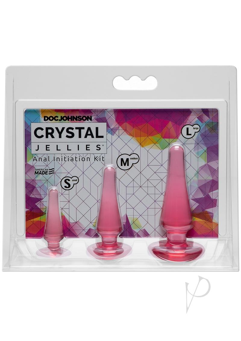 Crystal Jellies Anal Initiation (3 Piece Kit) - Pink