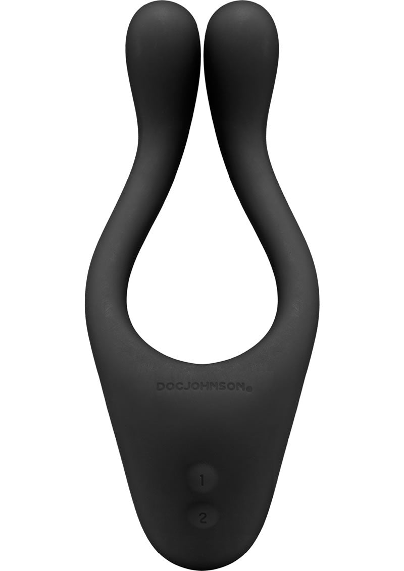 Tryst Rechargeable Multi Erogenous Zone Silicone Massager - Black
