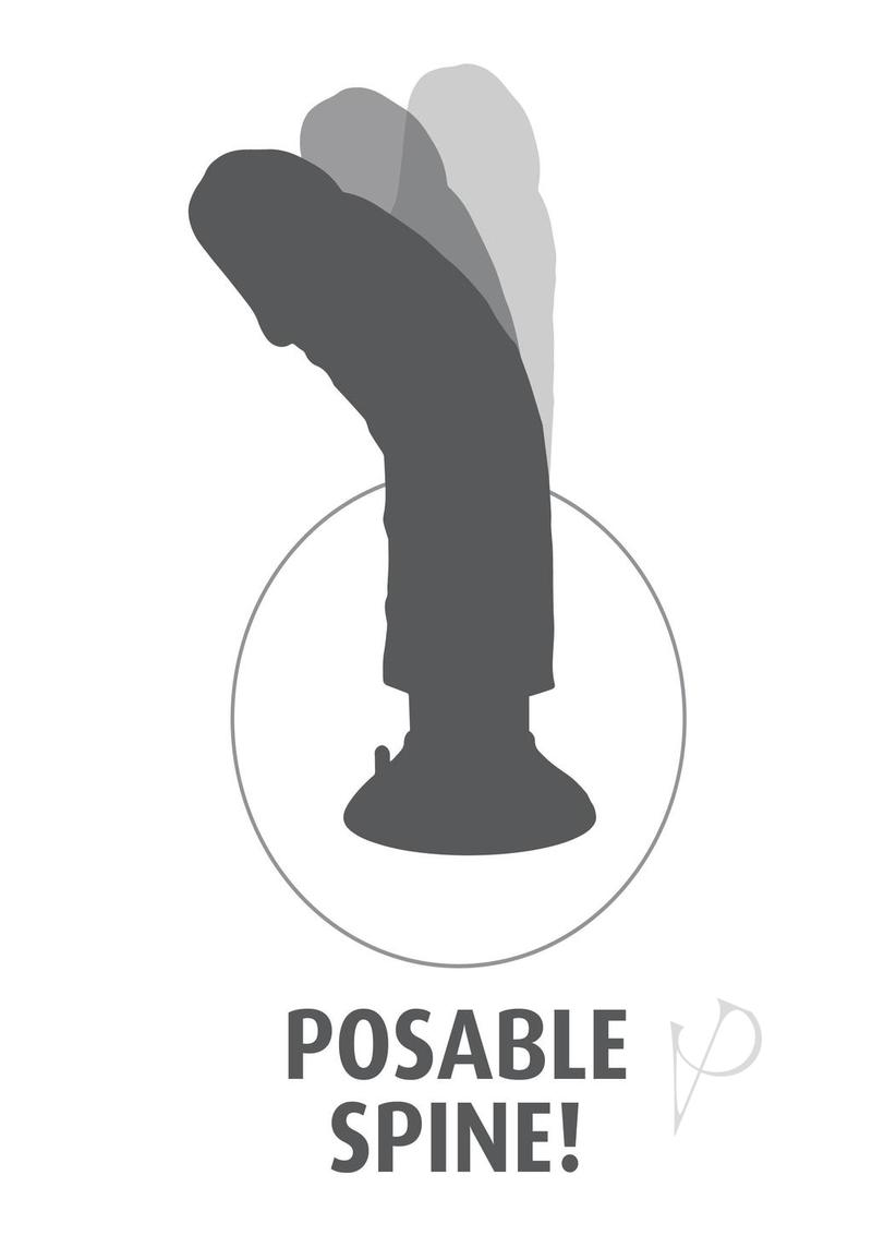 King Cock Vibrating Dildo 6in - Vanilla