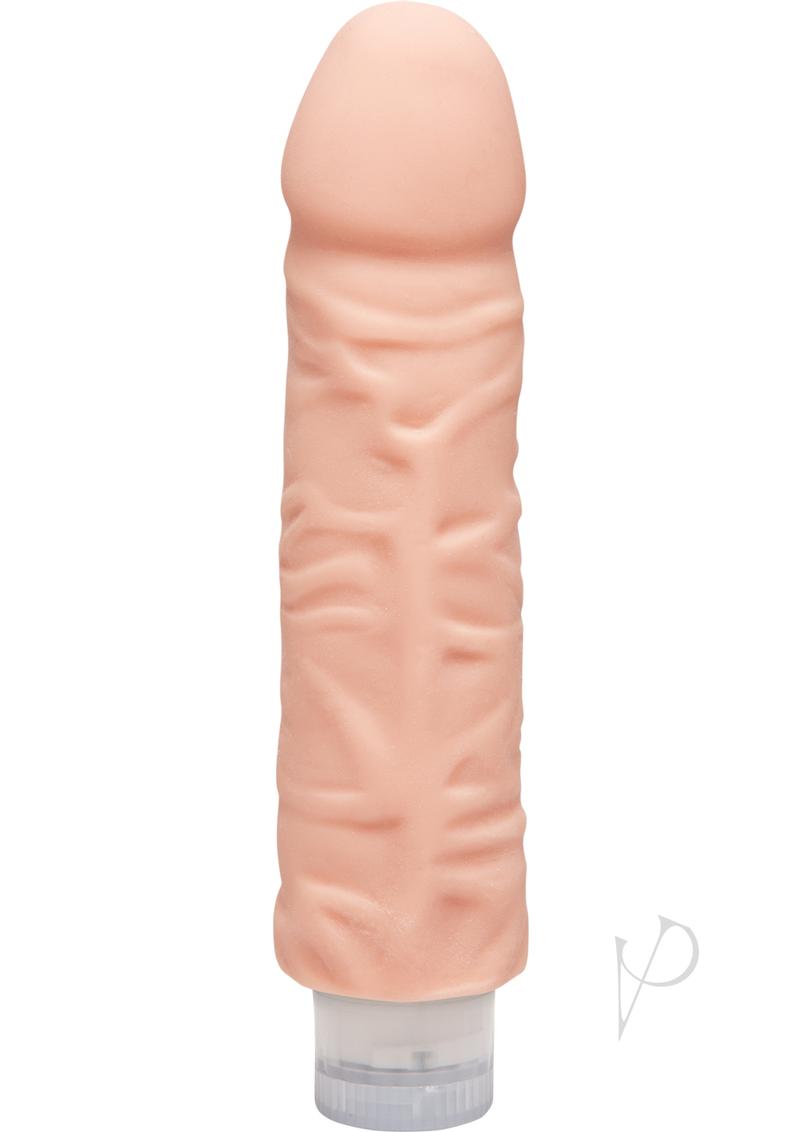 The D Shakin D Ultraskyn Vibrating Dildo 7in - Vanilla
