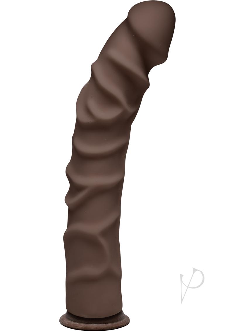 The D Ragin D Ultraskyn Dildo 10in - Chocolate